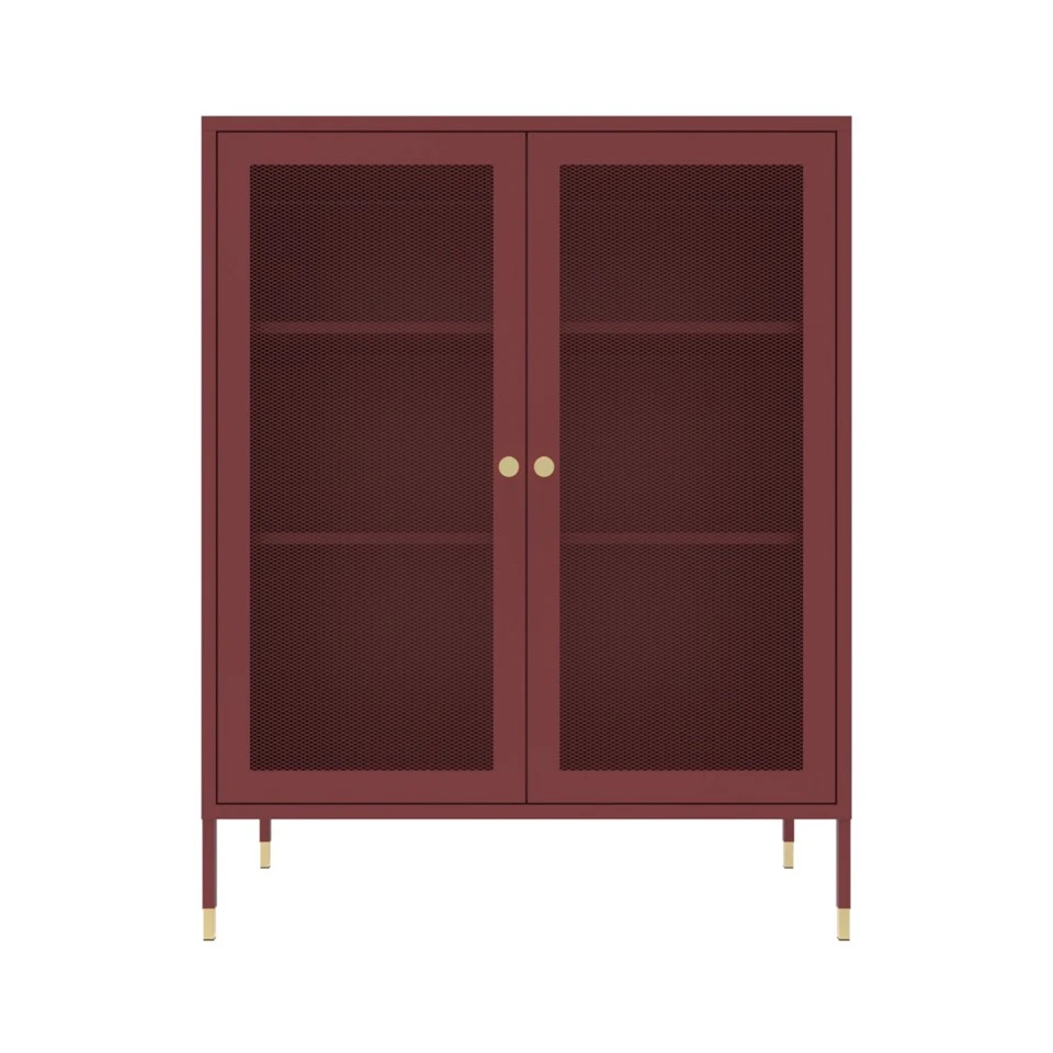 Metal Storage Cabinet With Mesh Doors manufacturers